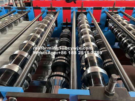 0.3-0.6mm 5.5KW de puissance double couche machine de formage de rouleau