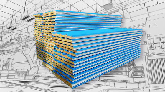 Petit pain de panneau "sandwich" de mur/toit formant la machine de plat de sandwich à laine de roche de machine