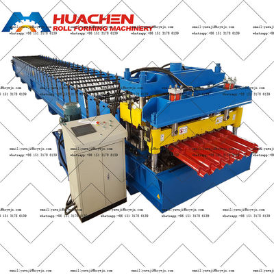 Machine à former des tuiles vitrées à entraînement à chaîne 380v 50Hz 3 phases