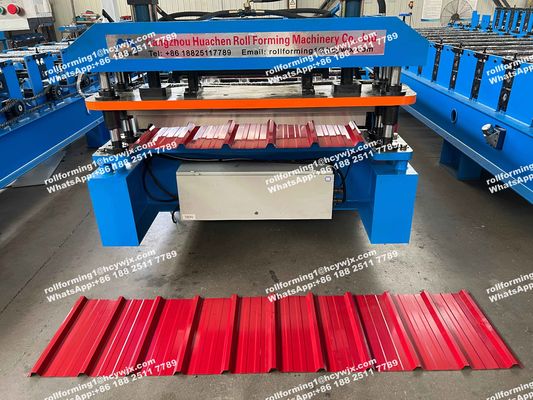 Éthiopie 600 Système de contrôle PLC Machine de fabrication de tôles de toit Machine de laminage en fer
