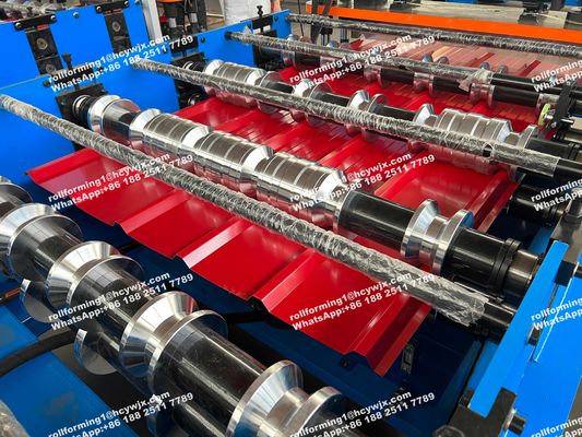 Éthiopie 600 Système de contrôle PLC Machine de fabrication de tôles de toit Machine de laminage en fer