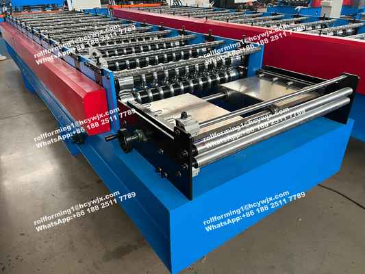 Machine à former les tôles ondulées à transmission par chaîne à grande vitesse pour panneaux de mur et de bardage
