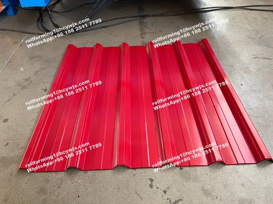 Machine à former des rouleaux à double couche avec contrôle PLC pour la production de tuiles de largeur 1250 mm et d'épaisseur 0,3-0,6 mm