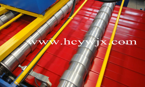 Petit pain à grande vitesse bleu de panneau de toit formant la machine/petit pain anciens