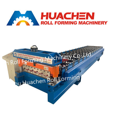 Machine de formage à rouleaux de carreaux à panneaux de toiture