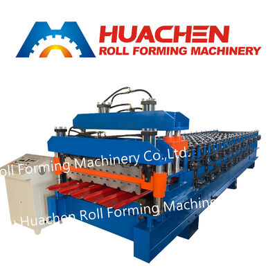 Machine à former des feuilles de panneaux métalliques à double couche en rouleaux pour les toits et les revêtements