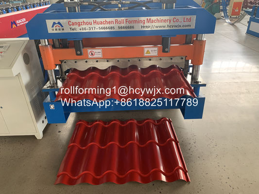 petit pain de tuile vitré par antiquité de contrôle de PLC 2m/Min formant la machine