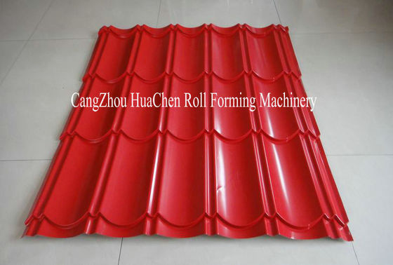 Toit hydraulique de tôle d'acier de double couche de coupe formant la machine avec 2 profils dans un