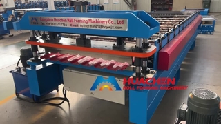 Machine de formage de rouleaux de panneaux de toit et de murs de feuilles de toit IBR