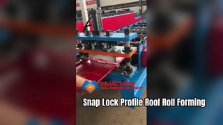 Machine de formage de rouleaux de toit à profil Snap Lock